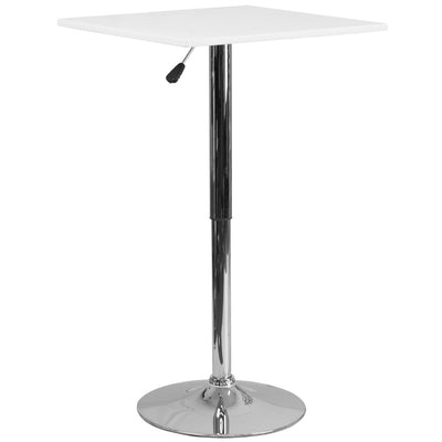 23.75'' Square Adjustable Height Wood Swivel Top Table (Adjustable Range 33'' - 40.5'') - View 1