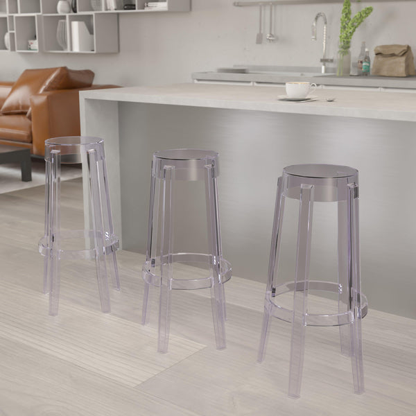 29.75inch High Transparent Barstool - Restaurant & Bar Furniture