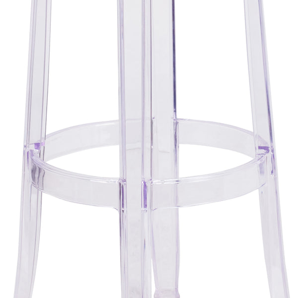 29.75inch High Transparent Barstool - Restaurant & Bar Furniture