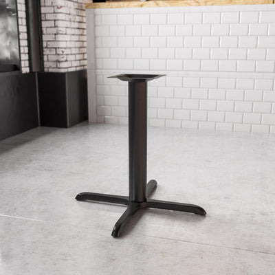 33'' x 33'' Restaurant Table X-Base with 4'' Dia. Table Height Column - View 2