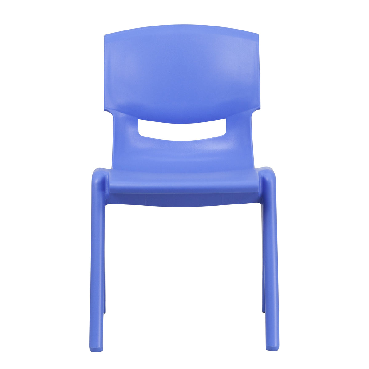 Blue |#| 4 Pack Blue Plastic Stack School Chair with 15.5inchH Seat, 3rd-7th School Chair