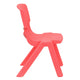 Red |#| 4 Pack Red Plastic Stackable School Chair with 10.5inchH Seat, Preschool Chair