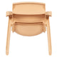 Natural |#| 4 Pack Natural Plastic Stackable School Chair with 10.5inchH Seat, Preschool Chair