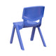 Blue |#| 4 Pack Blue Plastic Stackable School Chair with 10.5inchH Seat, Preschool Chair