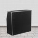 Black Marble |#| 4' White Laminate Foldable Bar - Portable Event Bar - Caterering/Bartendar Bar