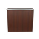 Walnut Woodgrain |#| 4' Walnut Laminate Foldable Portable Event Bar - Catering/Bartender Bar