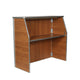 Maple Woodgrain |#| 4' Maple Laminate Foldable Portable Event Bar - Catering/Bartender Bar