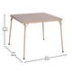 Tan |#| 5 Piece Tan Folding Card Table and Chair Set with Upholstered Table Top