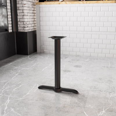 5'' x 22'' Restaurant Table T-Base with 3'' Dia. Table Height Column - View 2