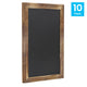 Torched Brown |#| Set of 10 Wall Mounted Magnetic Chalkboards in Torched Wood - 9.5inch x 14inch