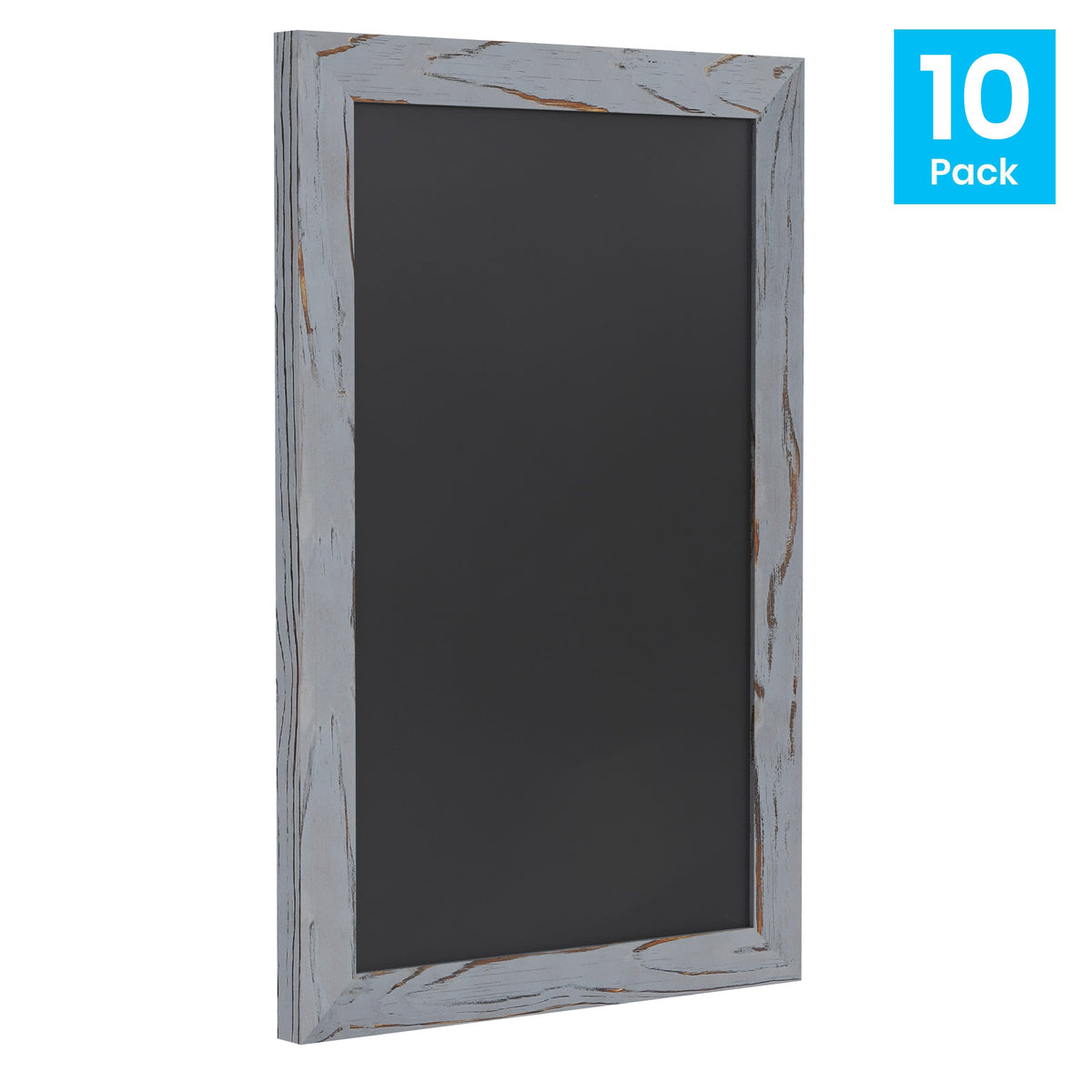 Rustic Grey |#| Set of 10 Wall Mounted Magnetic Chalkboards in Rustic Gray - 9.5inch x 14inch