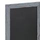 Rustic Grey |#| Set of 10 Wall Mounted Magnetic Chalkboards in Rustic Gray - 9.5inch x 14inch