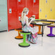 Green |#| Kids Adjustable Height Active Learning Stool for Classroom and Home in Green