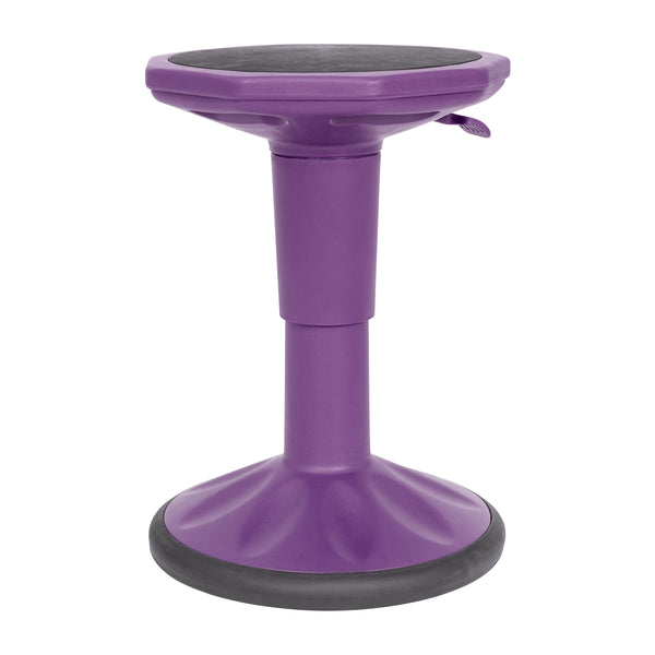 Purple |#| Kids Adjustable Height Active Learning Stool for Classroom and Home in Purple