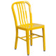 Yellow |#| Yellow Metal Indoor-Outdoor Chair -Kitchen Chair - Restaurant Seating