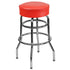 Double Ring Chrome Barstool