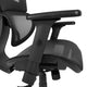 Black |#| Ergonomic Black Mesh Office Chair-Synchro-Tilt, Headrest, Adjustable Pivot Arms