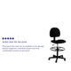 Black |#| Black Fabric Drafting Chair (Cylinders: 22.5inch-27inchH or 26inch-30.5inchH)