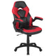 Red |#| Black/Red Gaming Desk Bundle - Cup & Headphone Holders/Mouse Pad Top