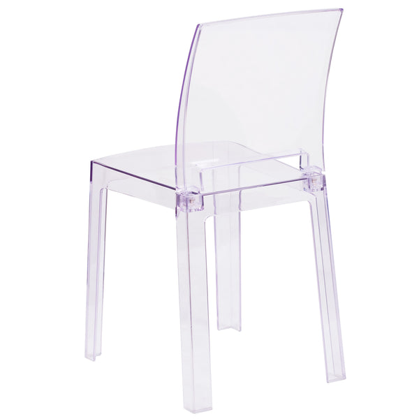 Ghost Chair with Square Back in Transparent Crystal - Wedding Chairs