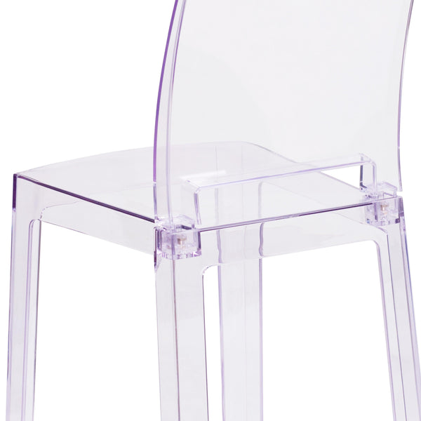 Ghost Chair with Square Back in Transparent Crystal - Wedding Chairs