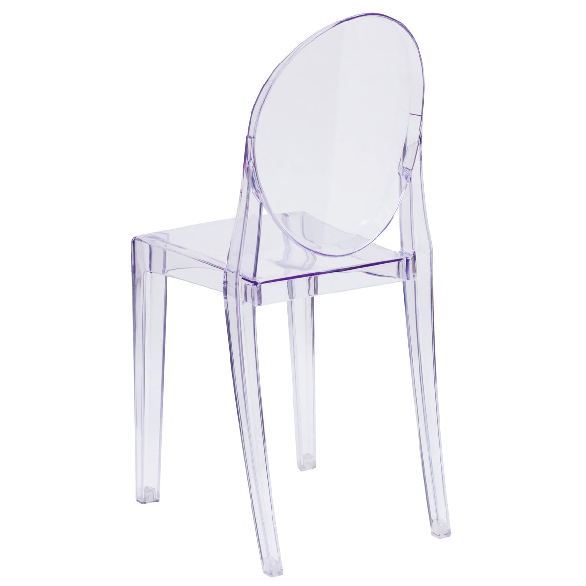 Ghost Side Chair in Transparent Crystal - Event or Accent Chair - Stack Chair