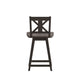 Gray Wash Walnut |#| Commercial 360° Swivel Wood Counter Height Stool in Gray Wash Walnut