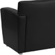 Black |#| Black LeatherSoft Chair with Extended Panel Arms - Reception and Lounge Seating