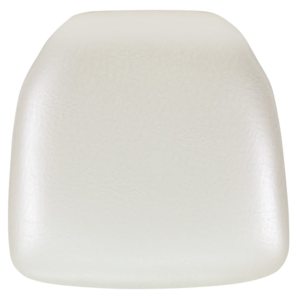 Ivory Vinyl |#| Hard Ivory Vinyl Chiavari Chair Cushion - Party and Dining Chair Accessories