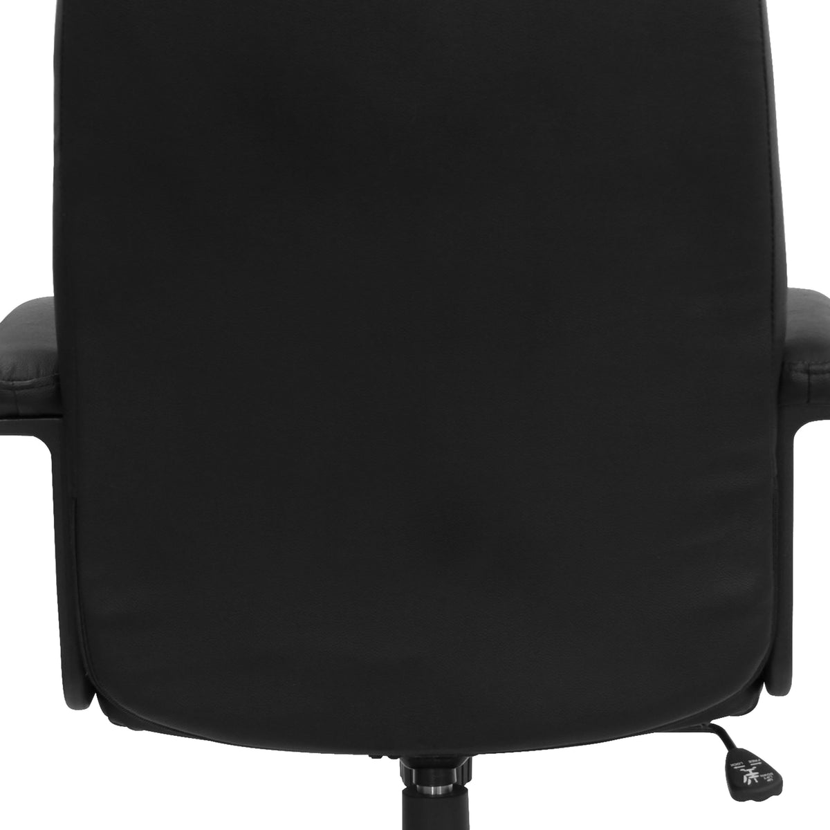 High Back Black LeatherSoft Soft Ripple Upholstered Executive Office Chair