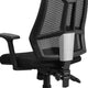 High Back Black Mesh Multifunction Swivel Ergonomic Office Chair - Flip Up Arms