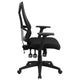 High Back Black Mesh Multifunction Swivel Ergonomic Office Chair - Flip Up Arms