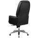 Black |#| High Back Tufted Black LeatherSoft Multifunction Ergonomic Office Chair w/Arms