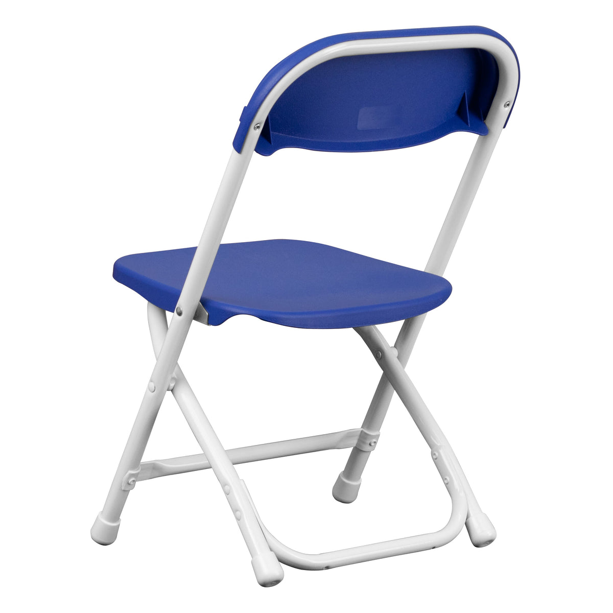 Blue |#| Kids Blue Plastic Folding Chair with Textured Seat - Preschool Seating