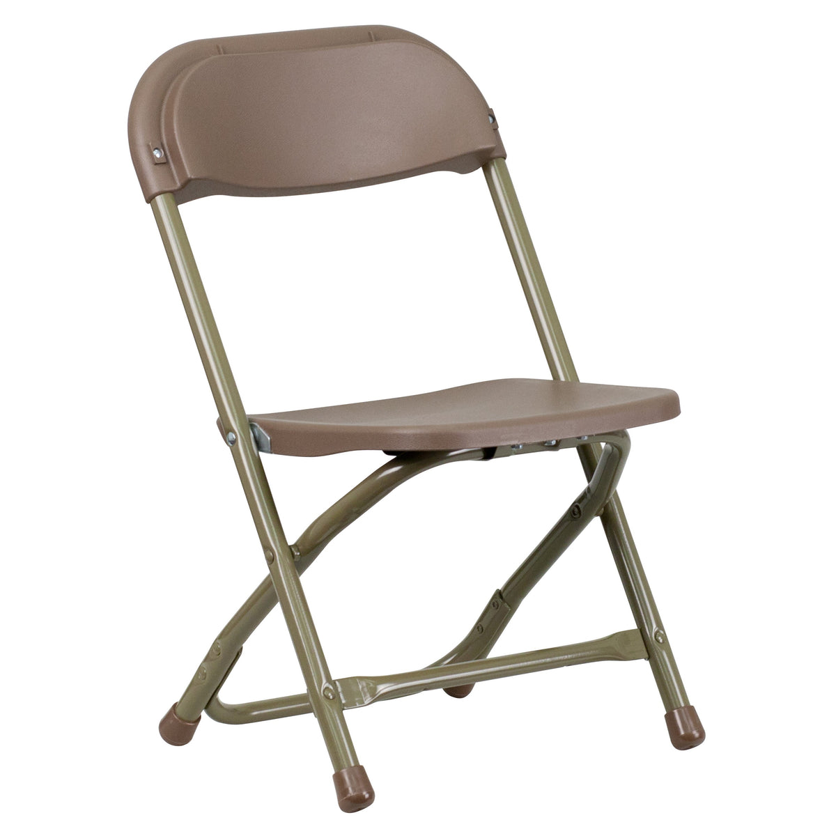 Brown |#| Kids Brown Plastic Folding Chair with Textured Seat - Preschool Seating