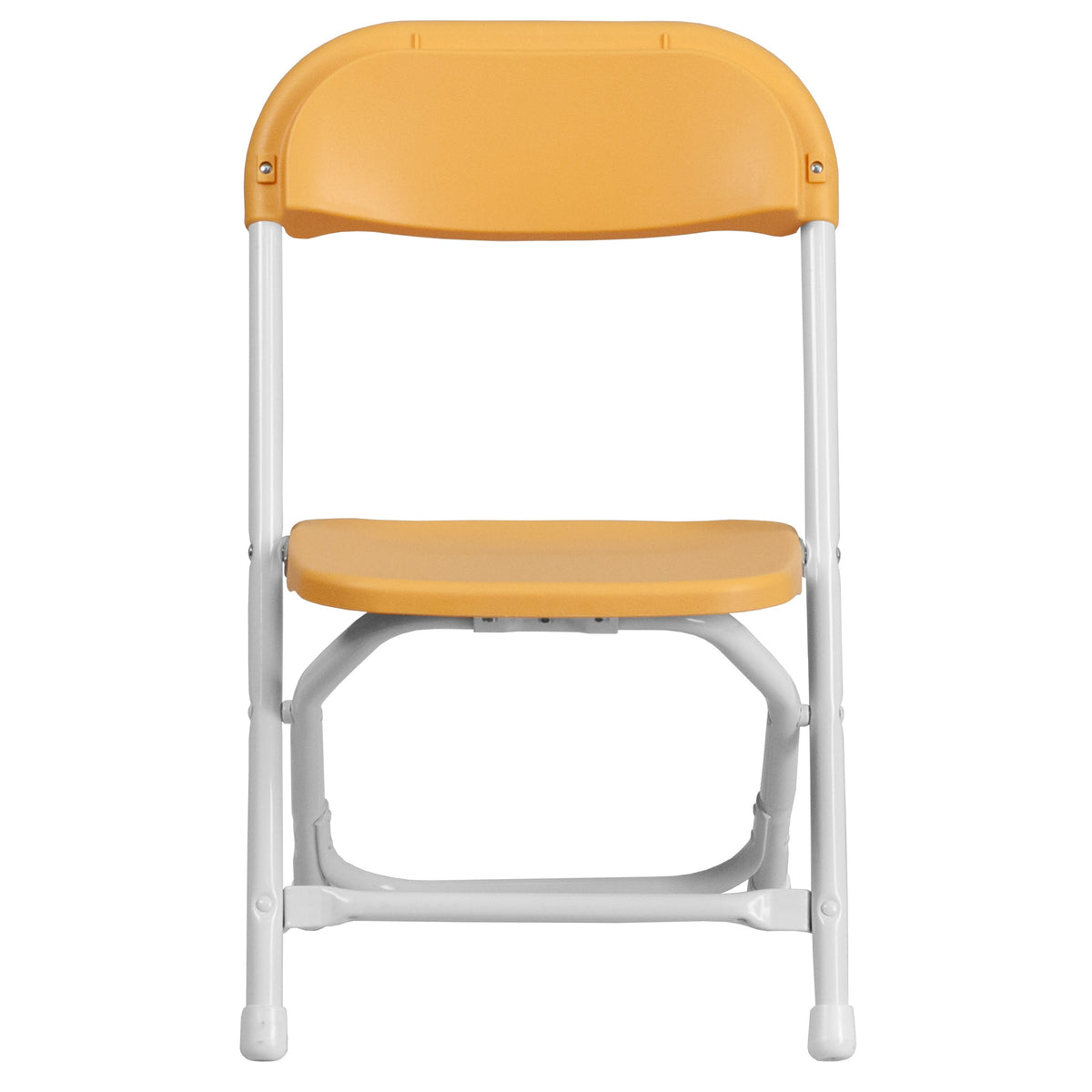 Yellow |#| Kids Yellow Plastic Folding Chair with Textured Seat - Preschool Seating