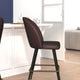 Brown LeatherSoft |#| Commercial Grade 26inch Armless Stools with Contoured Backs in Brown LeatherSoft