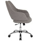 Light Gray Fabric |#| Home and Office Upholstered Mid-Back Chair w/ Wrap Style Arms in Lt Gray Fabric