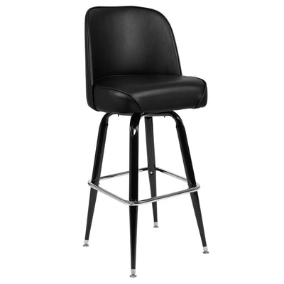 Metal Barstool with Swivel Bucket Seat - View 1