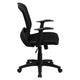 Mid-Back Designer Black Mesh Swivel Task Office Chair with Arms