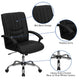 Black |#| Mid-Back Black LeatherSoft Swivel Adjustable Height Manager's Office Chair