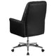 Black |#| Mid-Back Traditional Tufted Black LeatherSoft Executive Swivel Office Chair