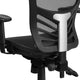 Mid-Back Black Mesh Multifunction Ergonomic Office Chair with Adjustable Arms