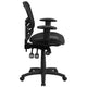 Mid-Back Black Mesh Multifunction Ergonomic Office Chair with Adjustable Arms