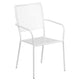 White |#| 30inch Round White Indoor-Outdoor Steel Folding Patio Table Set with 2 Chairs