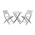 Rouen Three Piece Folding French Bistro Set in PE Rattan with Metal Frames for Indoor and Outdoor Use