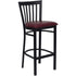 School House Back Metal Restaurant Barstool