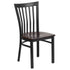 School House Back Metal Restaurant Chair