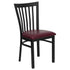 School House Back Metal Restaurant Chair