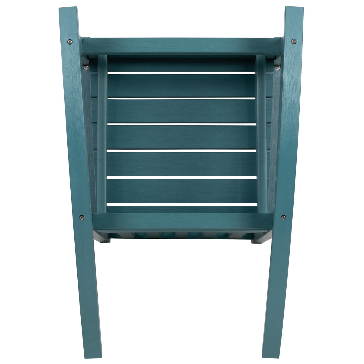 Teal |#| 2 Pack All-Weather Rocking Chair in Teal Faux Wood - Patio and Yard Furniture